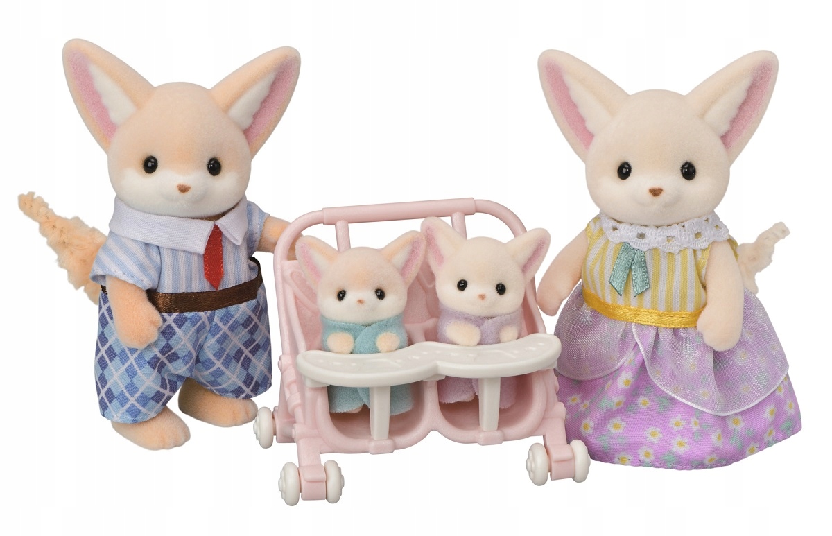 Zestaw figurek Sylvanian Families – Rodzina lisków pustynnych