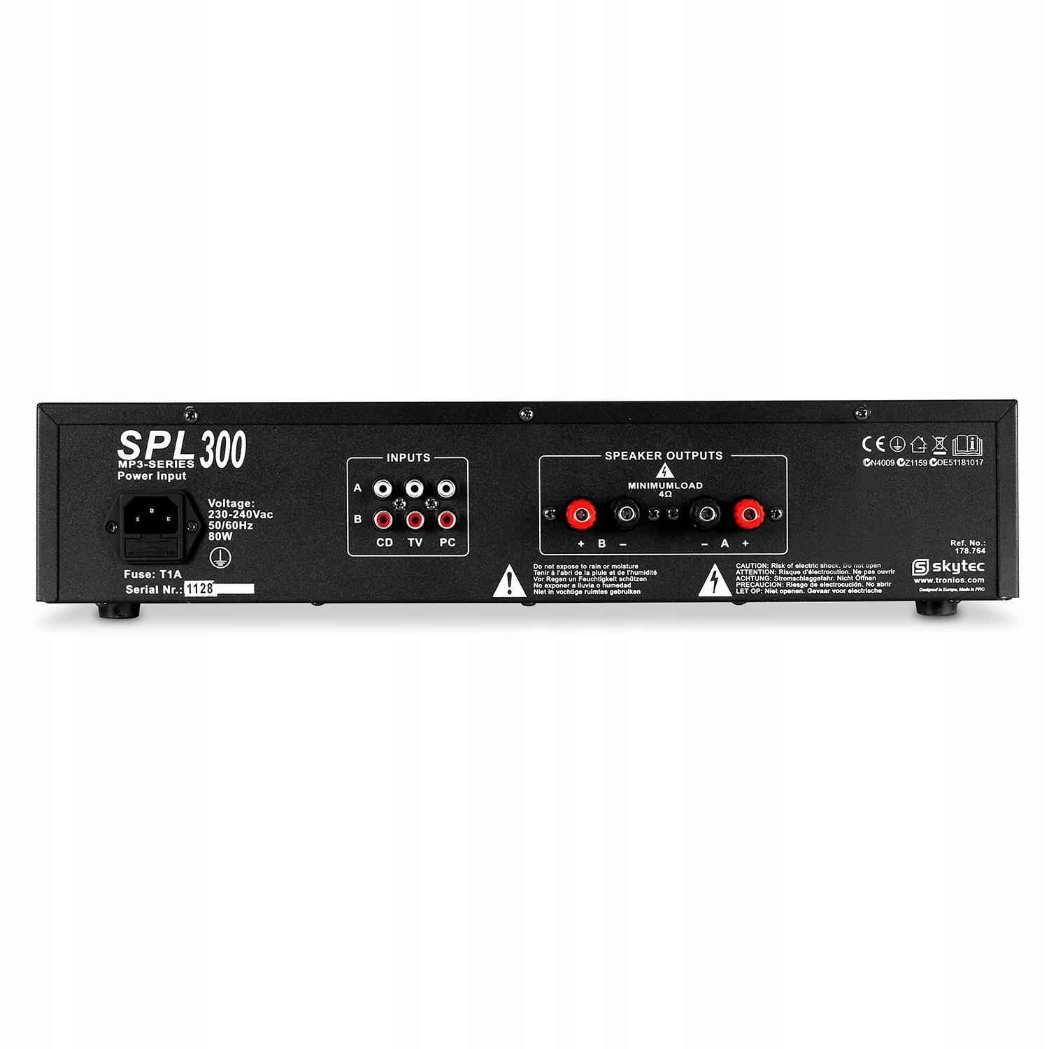 Wzmacniacz 2x150W SPL 300 Skytec – Doskonała jakość dźwięku dla DJ-ów i instalacji audio