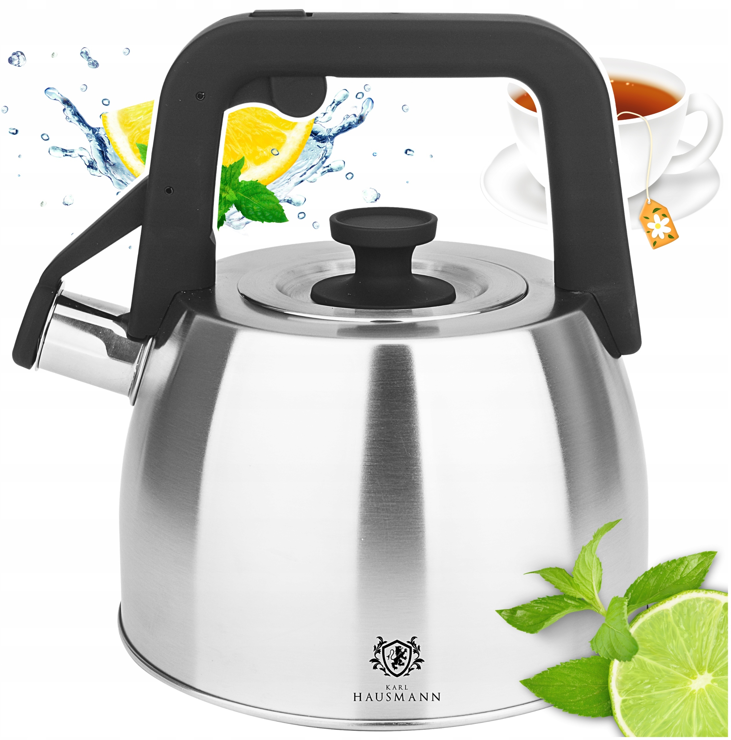 KARL HAUSMANN - Czajnik na GAZ i INDUKCJĘ HUGO 2,5 L – Elegancja i funkcjonalność w Twojej kuchni