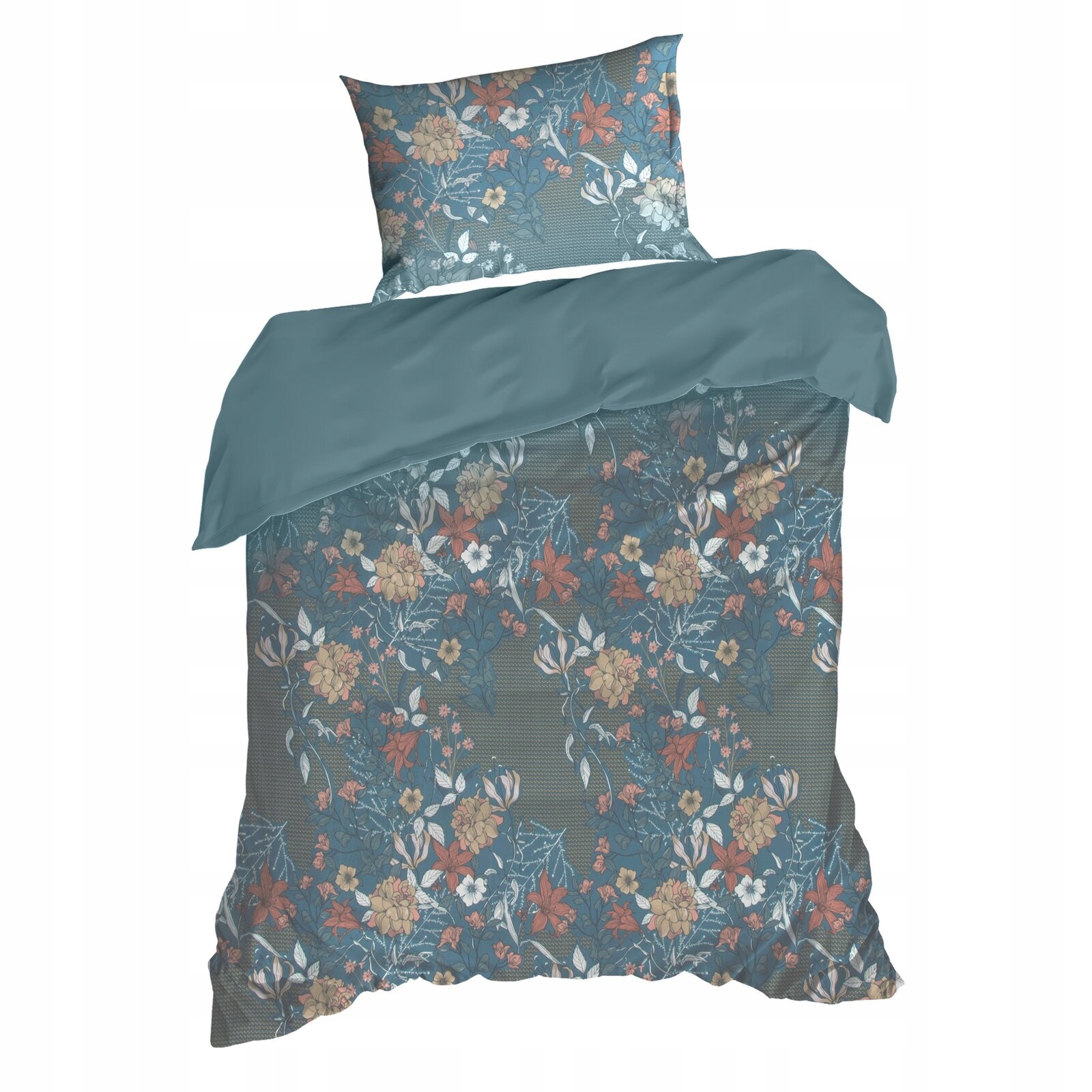 Pościel HOME 01 160x200 cm – Turkusowy komplet z mikrowłókna