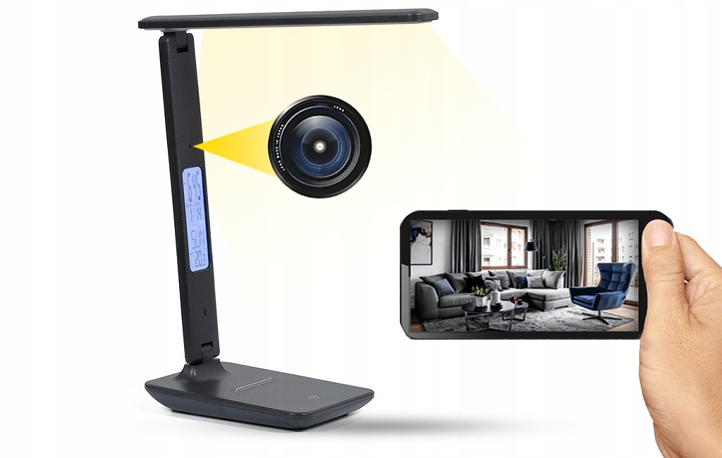 Lampka Kamera Wi-Fi 4K z 32GB pamięci – Twoje nowoczesne rozwiązanie do monitorowania