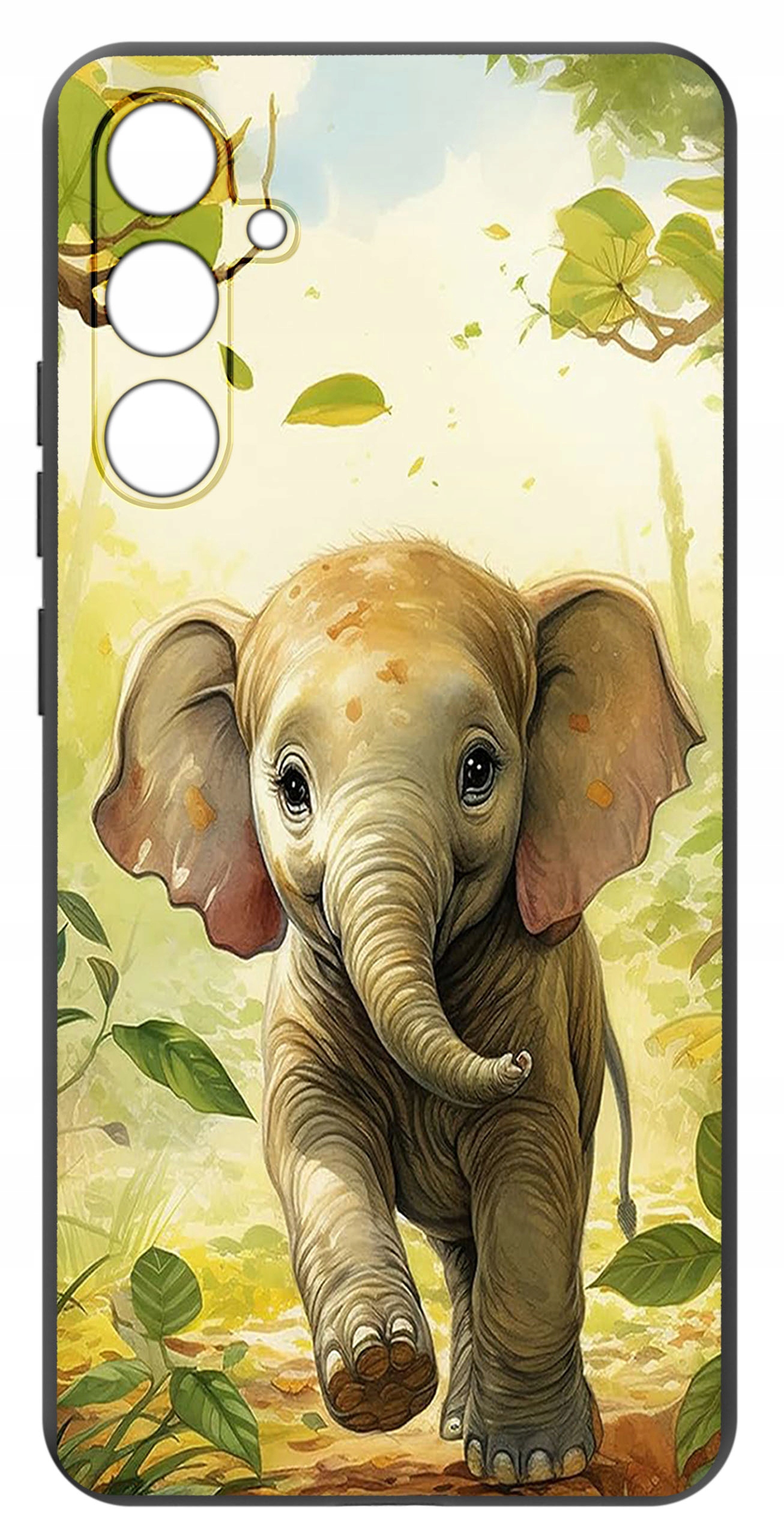 Etui do Samsung Galaxy M55 5G WZORY | Silikonowe Matt Case z Szkłem Hartowanym 9H
