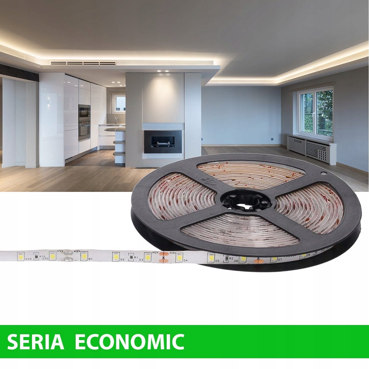 Taśma LED Prescot IP63 12V SMD2835 4,8W/M 60 LED CIEPŁA 5M – Idealne oświetlenie dekoracyjne