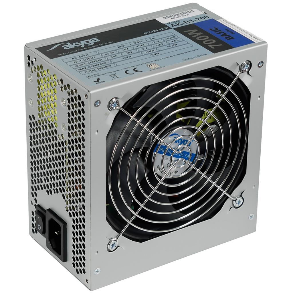 Zasilacz ATX Akyga Basic 700W (AK-B1-700) – Niezawodne zasilanie dla Twojego komputera