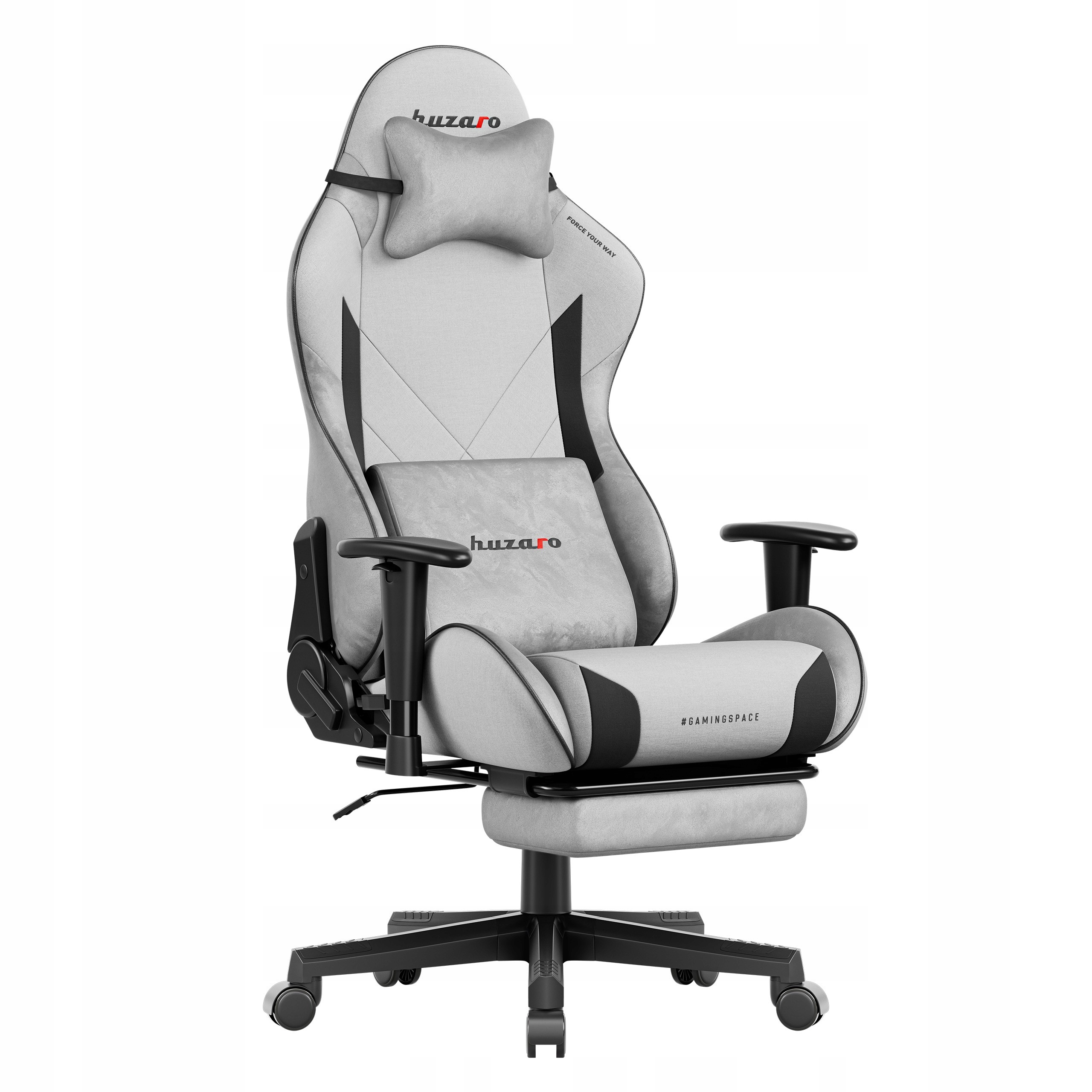 Fotel gamingowy Huzaro Force 5.7 Grey – Komfort i styl w biurze