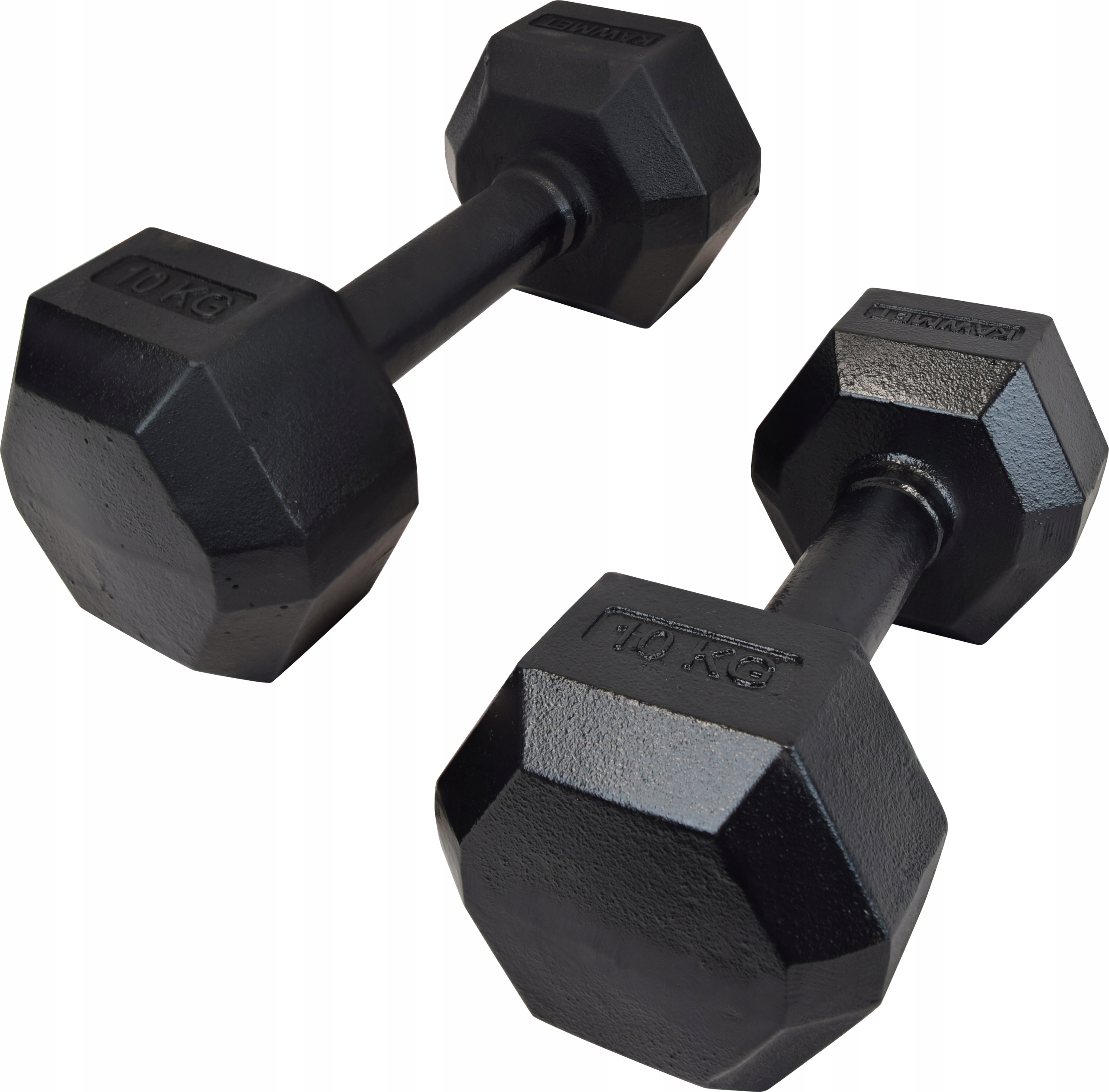 Hantel Hex żeliwny 1 x 10 kg – Idealny do treningu siłowego