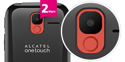 Alcatel 20.04C z aparatem 2 Mpix