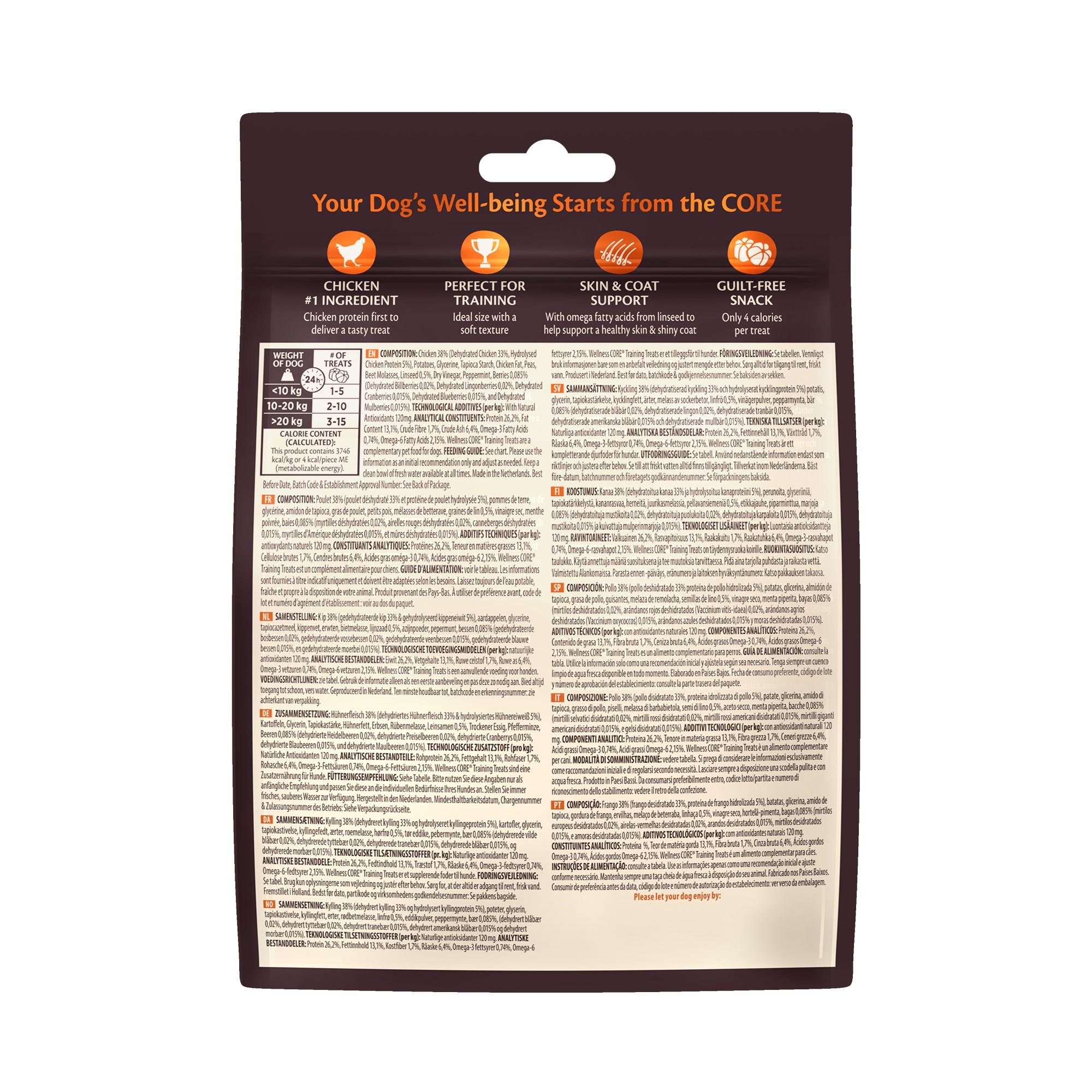 Skład i wartości odżywcze Wellness Core Training Treats