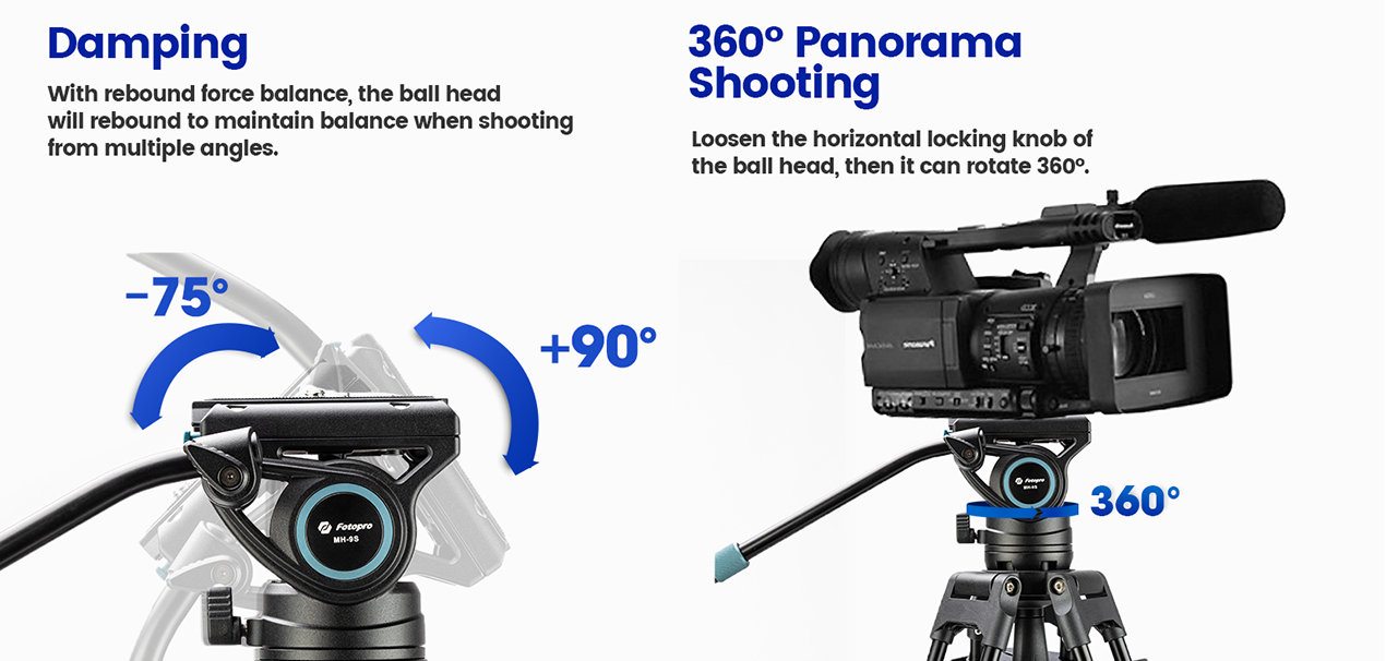 Statyw video Fotopro DV-3A