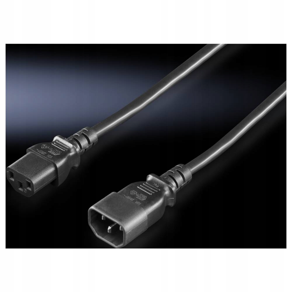 Kabel zasilający Rittal DK 7200.215 Czarny 1,8 m C14 panel C13 panel – Idealne rozwiązanie dla Twojego sprzętu audio