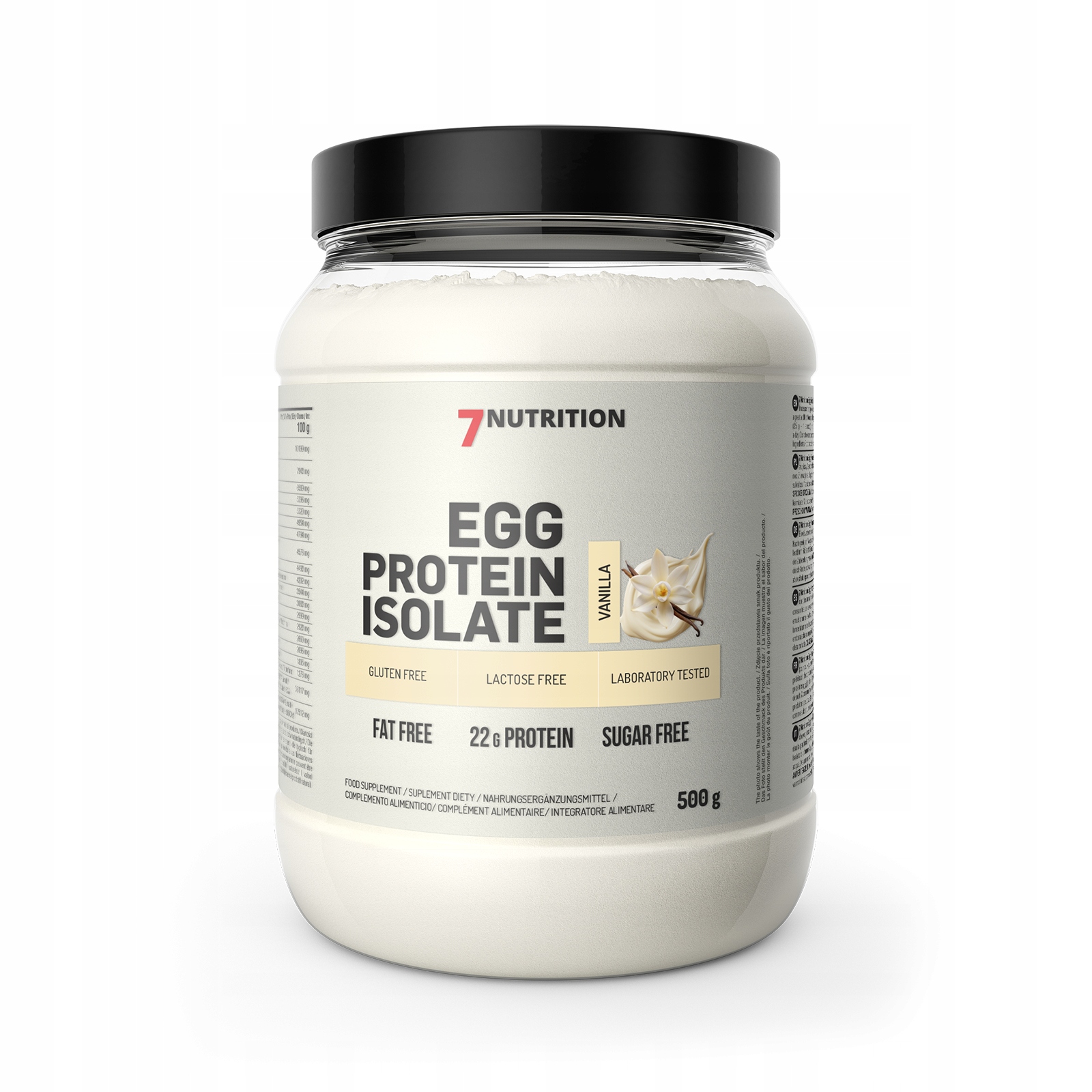 7Nutrition Egg Protein Vanilla* – Izolat białka jaj w smaku waniliowym