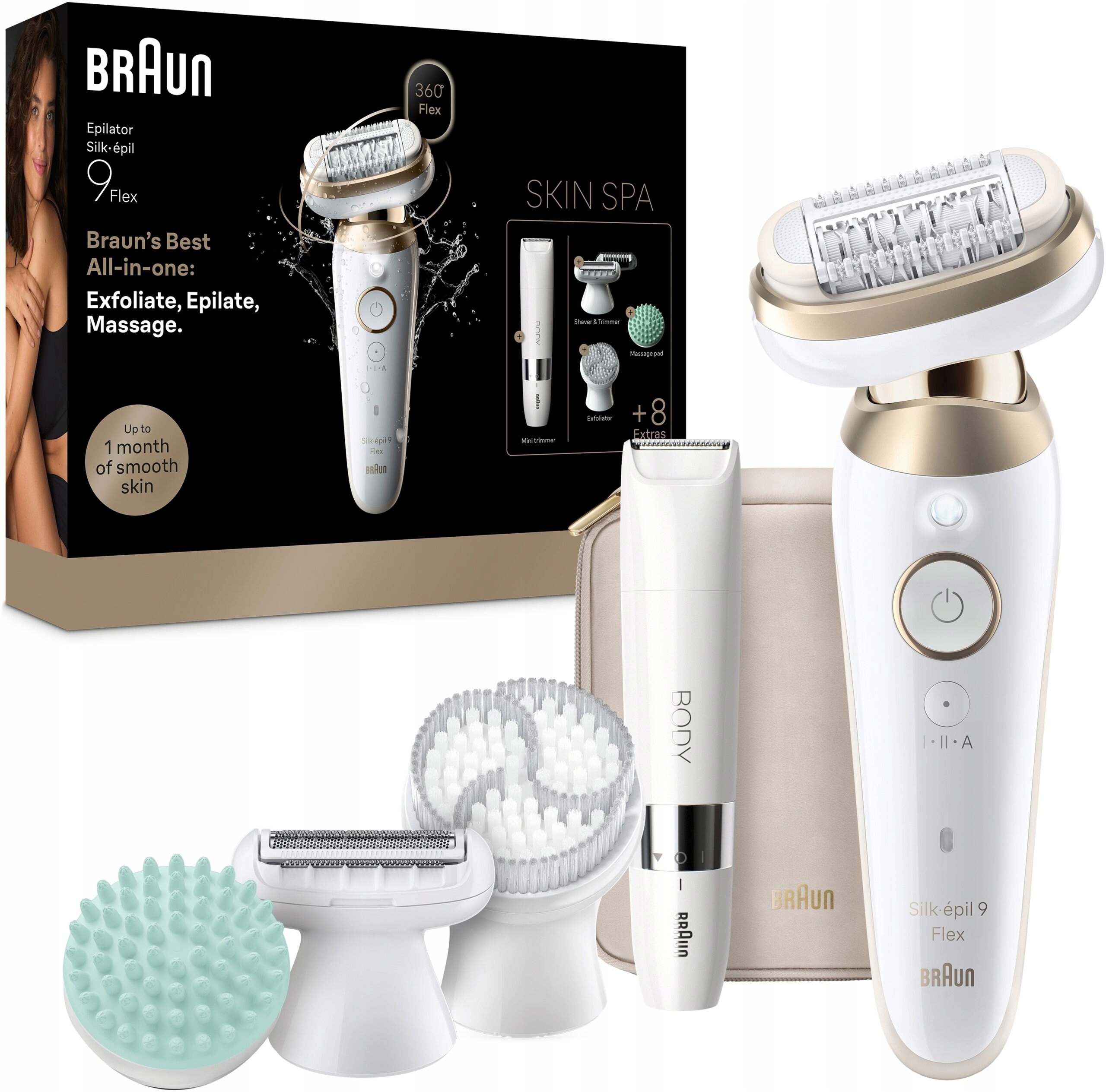 Depilator Braun Silk-epil 9 9-481 Flex 360 3D – Gładka skóra na dłużej