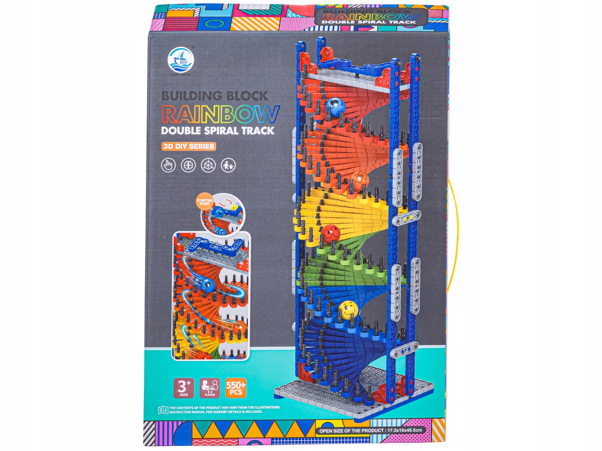 Tęczowy Zjazd Gra Dla Kulek – Kreatywna zabawa dla małych architektów