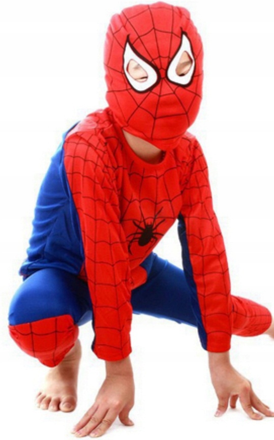 Kostium strój Spidermana rozmiar L 120-130cm – Superbohater w Twoim domu