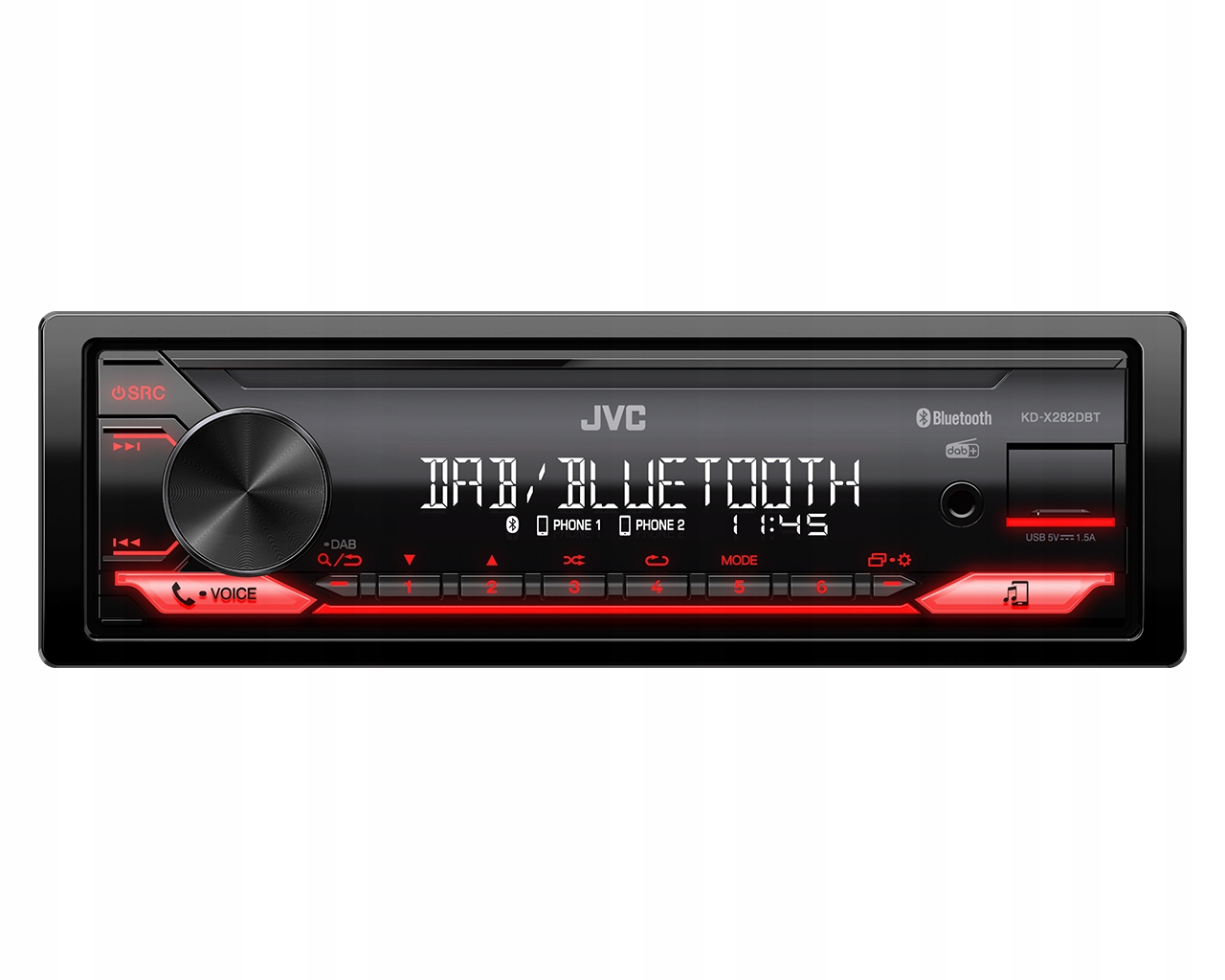 Radio samochodowe JVC KD-X282DBT – Doskonałe brzmienie w Twoim aucie