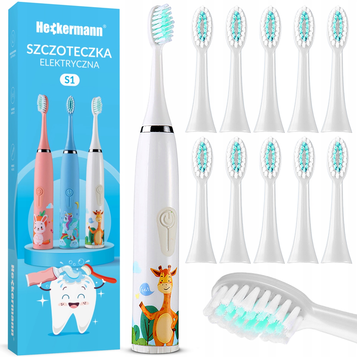 W zestawie 12 wymiennych końcówek – Długotrwałe użytkowanie