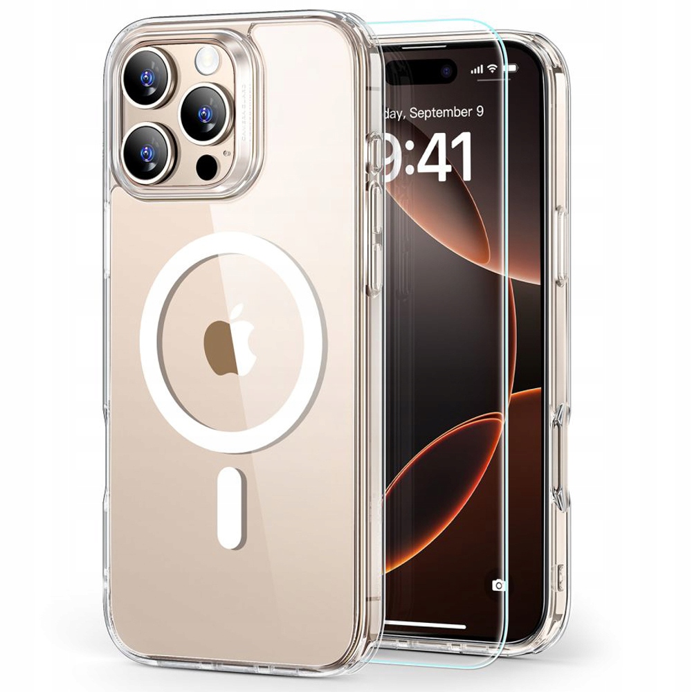 ESR CLASSIC HYBRID MAGSAFE & TEMPERED GLASS IPHONE 17 PRO CLEAR – Ochrona i styl w jednym