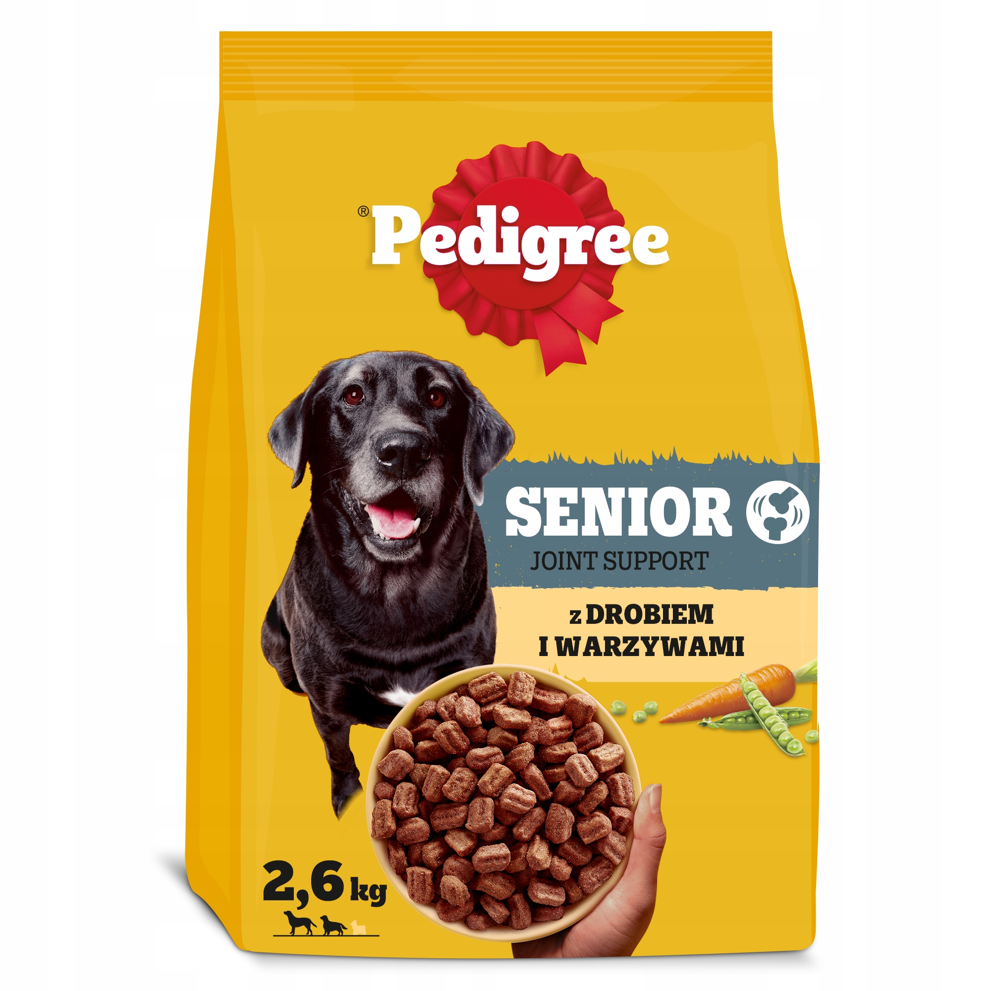 Pedigree Adult Senior z kurczakiem i warzywami 2,6kg – Pełnowartościowa karma dla starszych psów