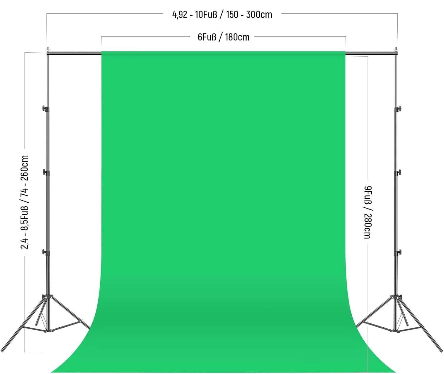 Wielofunkcyjny zestaw tła – Idealny do produkcji wideo i fotografii