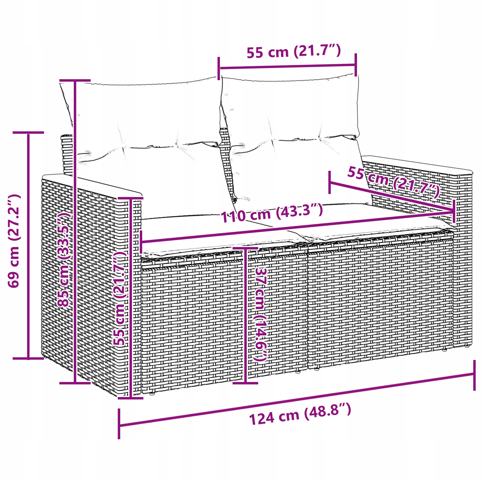 Wysoka jakość materiałów – Polirattan i stabilna konstrukcja