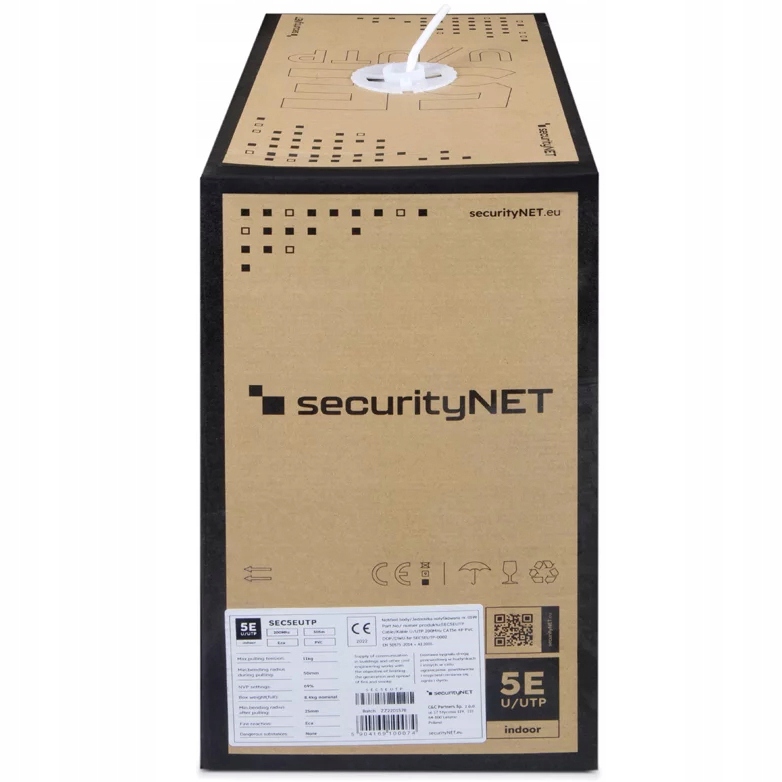 Kabel SecurityNET U/UTP kat. 5e PVC CU – Idealne rozwiązanie dla Twojej sieci
