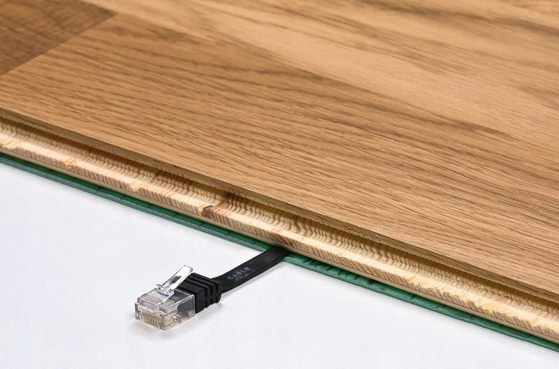 Płaski kabel LAN – Wygodne układanie pod panelami i listwami