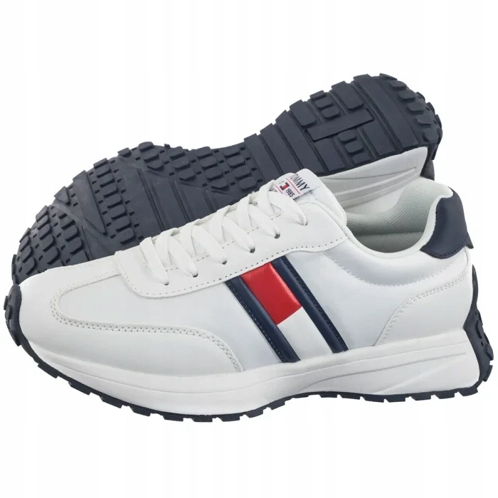 Tommy Hilfiger Damskie FLAG LOW CUT LACE-UP SNEAKERS – Styl i komfort na co dzień