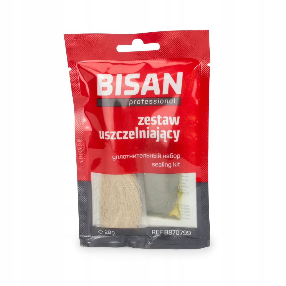 Bisan Zestaw B870799 uszczelniający pasta + pakuły 28g – Idealne rozwiązanie do uszczelniania
