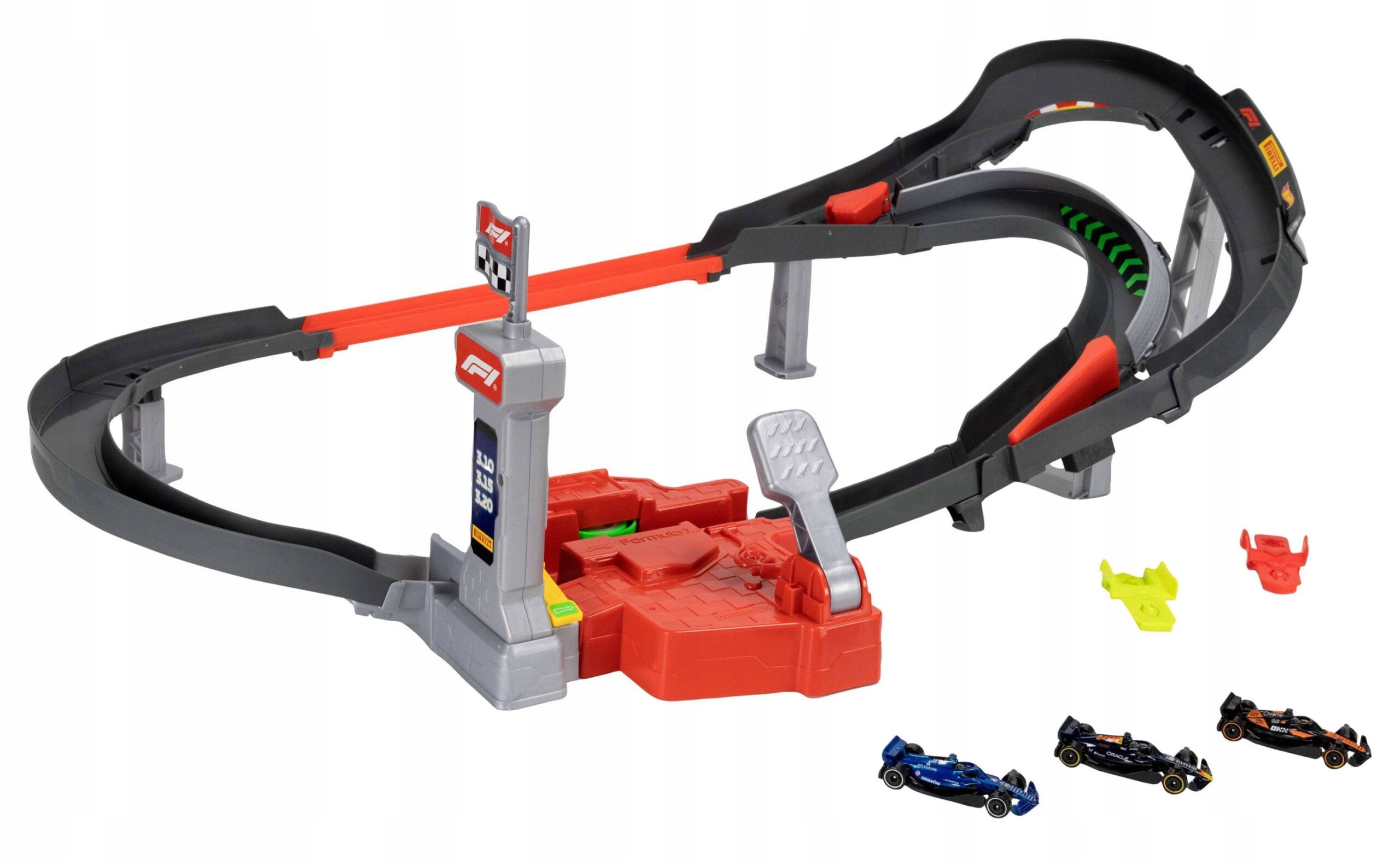 Zestaw zawierający 3 bolidy Formuły 1 w skali 1:64