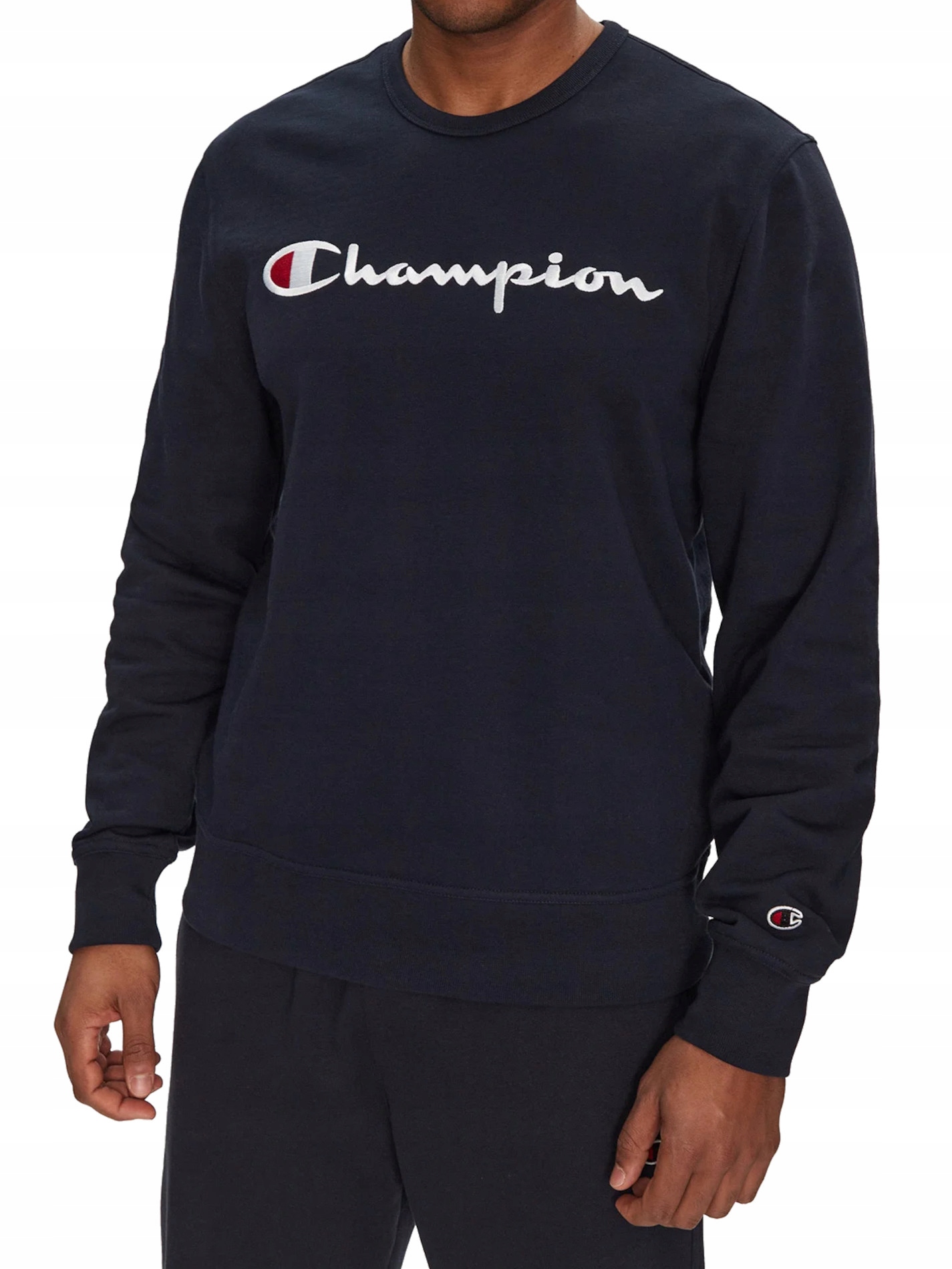 Bluza męska Champion Crewneck Sweatshirt granatowa – Komfort i styl na co dzień