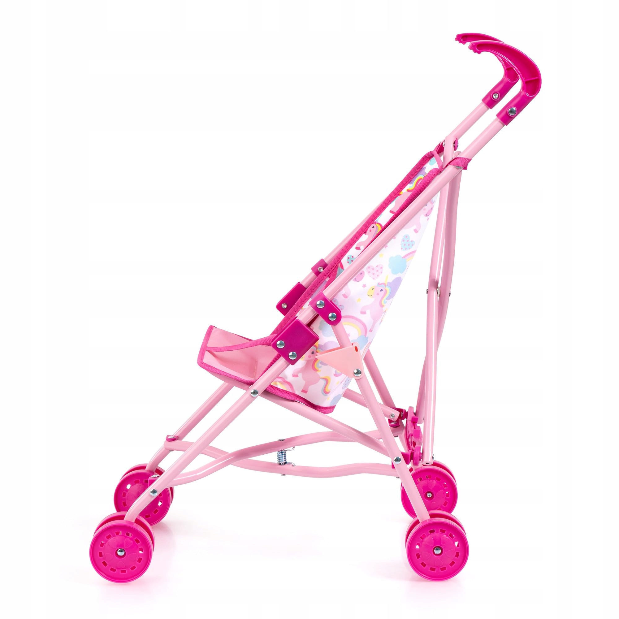 Wózek dla lalek z podwójnymi kołami – Łatwe pchanie i bezpieczeństwo