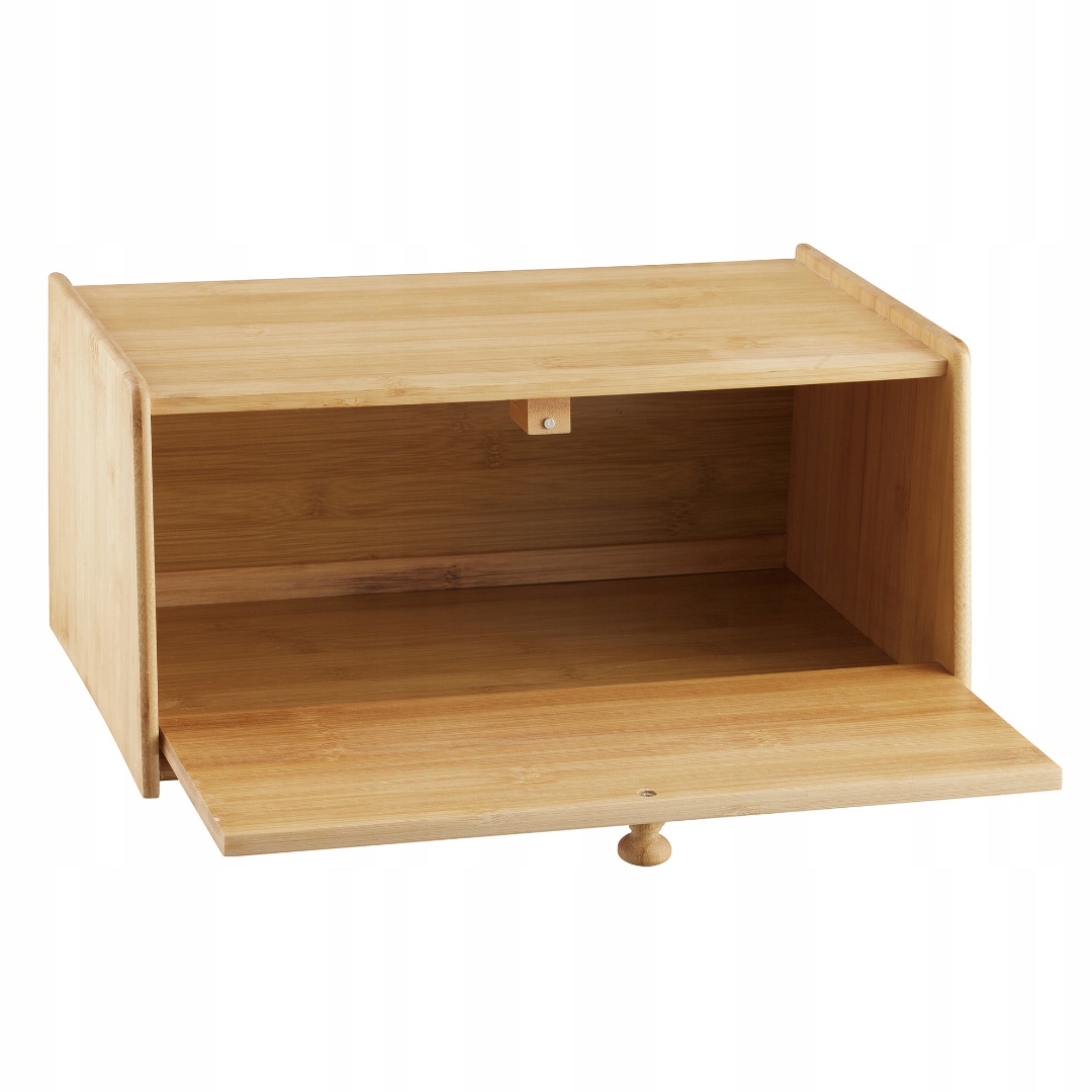 Wygodne otwieranie – Praktyczna klapa z drewnianym uchwytem