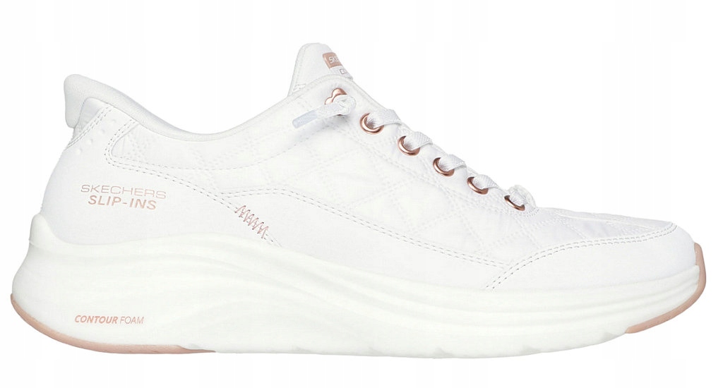 Buty damskie SKECHERS Slip-ins Contour Foam - Cozy Fit Golden Hour - Komfort i styl na co dzień