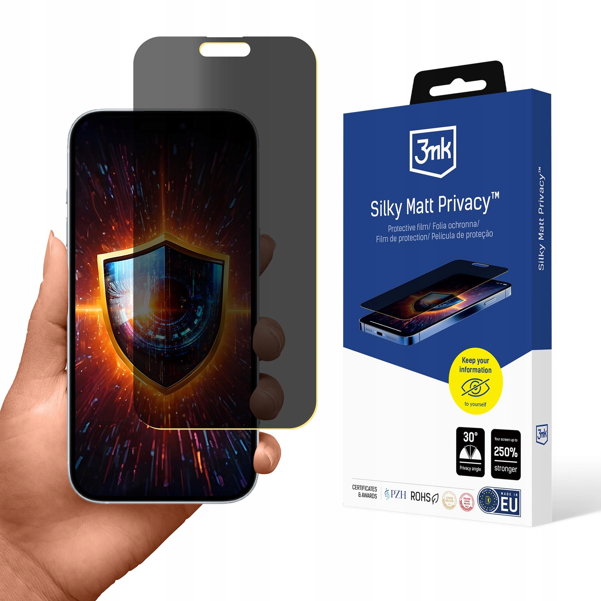 Folia prywatyzująca 3MK Silky Matt Privacy do Apple iPhone 17 Air – Ochrona i komfort użytkowania