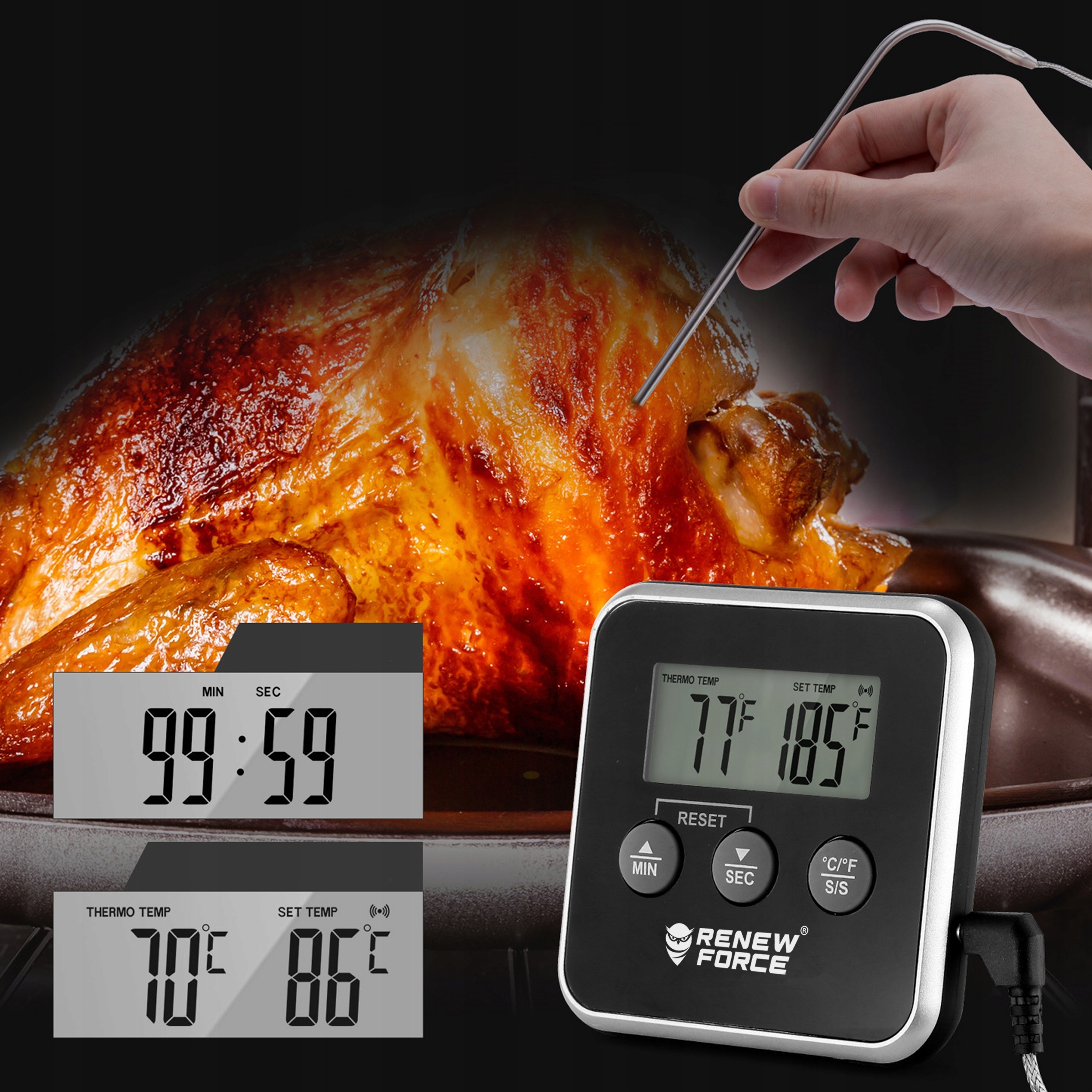 Funkcja minutnika – Kontroluj czas gotowania bez stresu