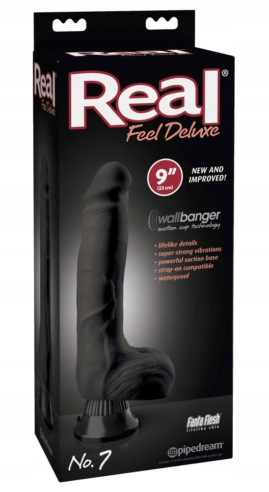 Masażer Real Feel Deluxe No.7 Dark – Ekscytujące doznania w Twoim zasięgu