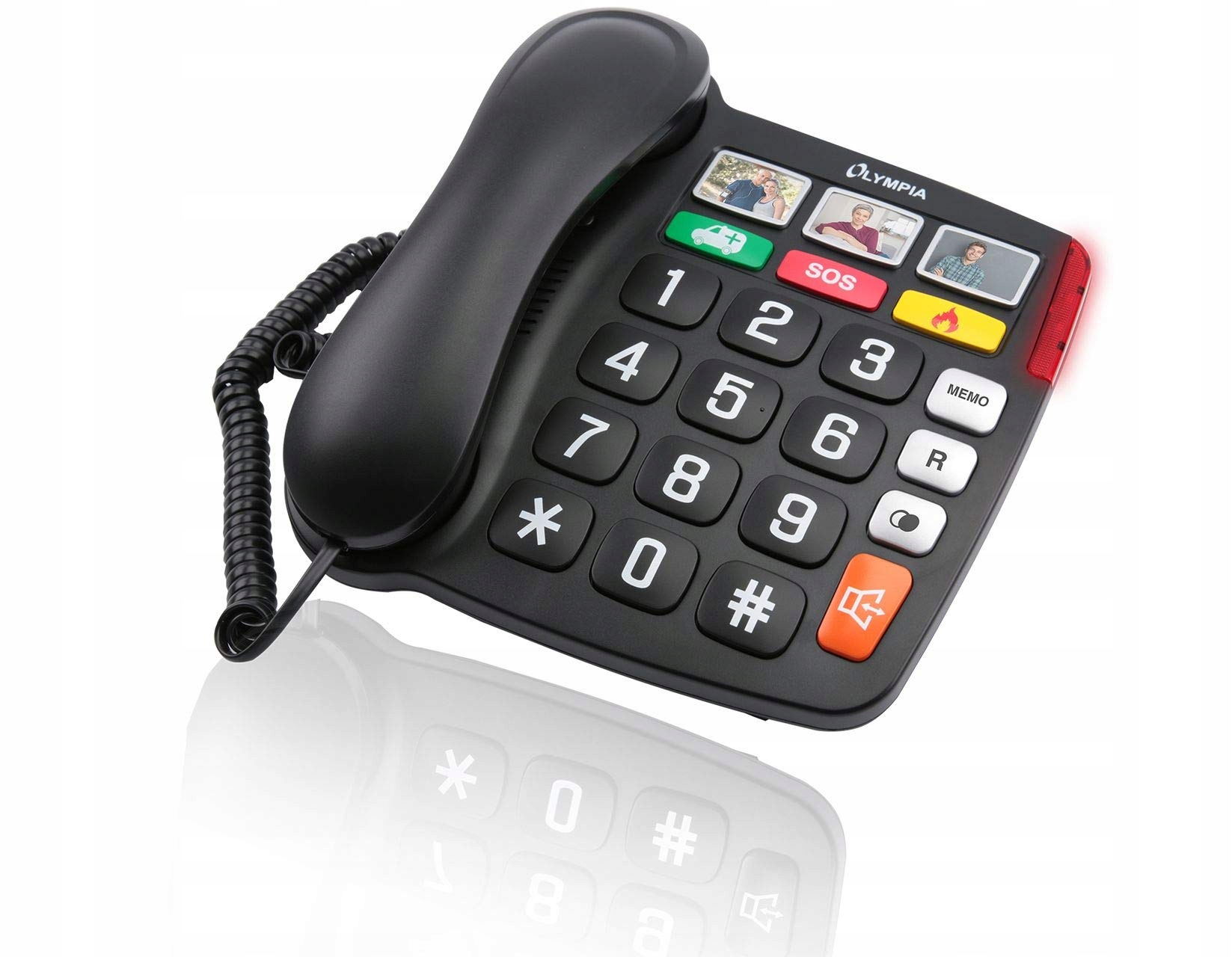 Duże przyciski i funkcje szybkiego wybierania