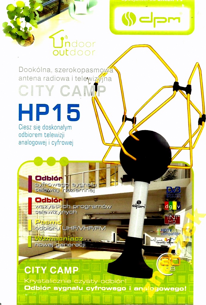 Doskonały odbiór telewizji analogowej i cyfrowej