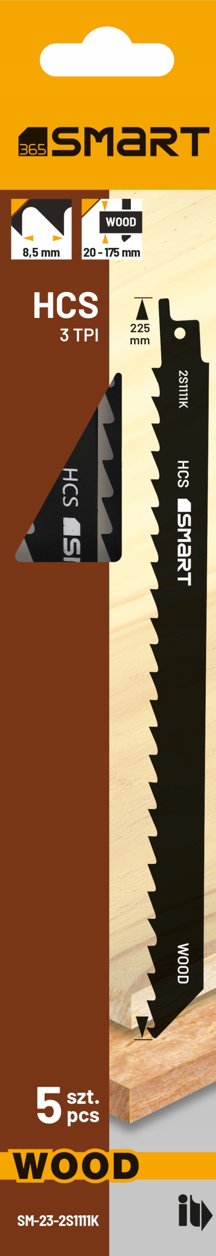 Brzeszczot piły szablastej 225 mm 3 TPI – Wydajność i precyzja cięcia