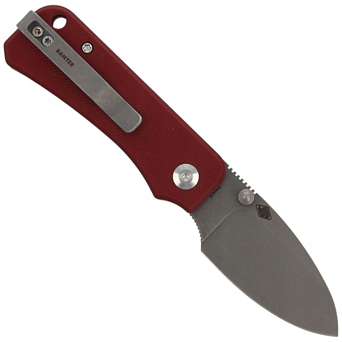 Ergonomiczna rączka z tworzywa G10 w kolorze burgundowym