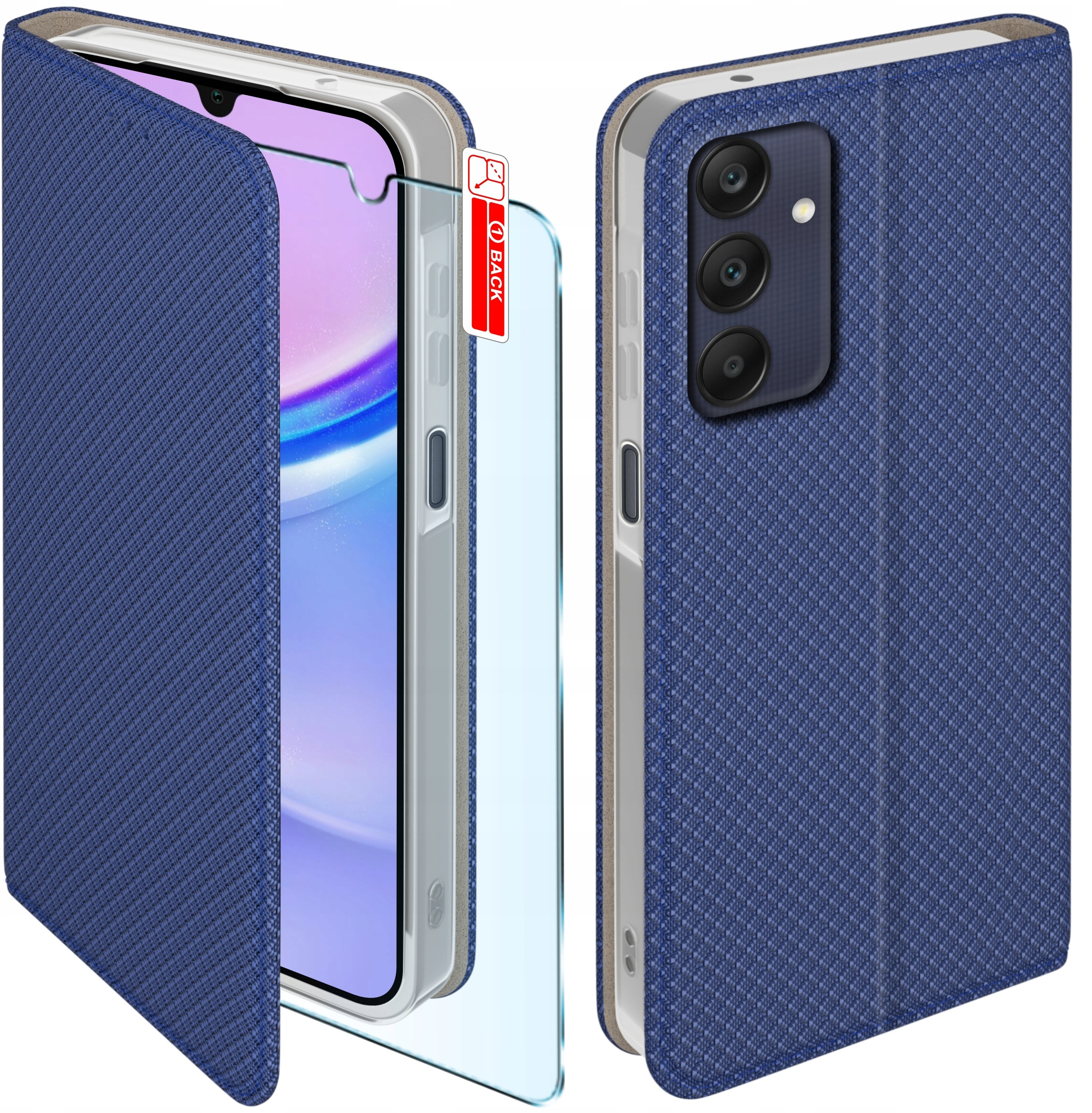 Etui do Samsung Galaxy A15 SMART MAGNET CASE PORTFEL + SZKŁO 9H – Ochrona i funkcjonalność w jednym