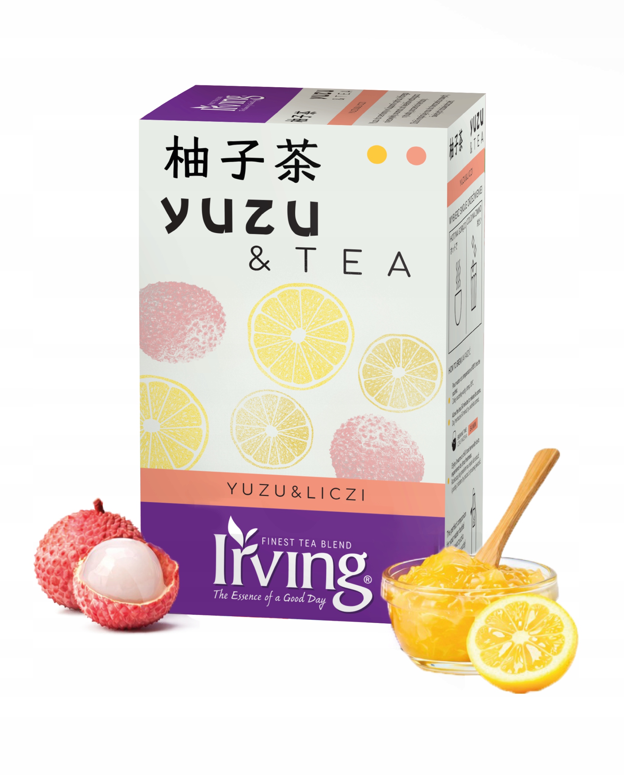 Herbata zielona Yuzu Liczi – Cytrusowa herbata inspirowana Azją