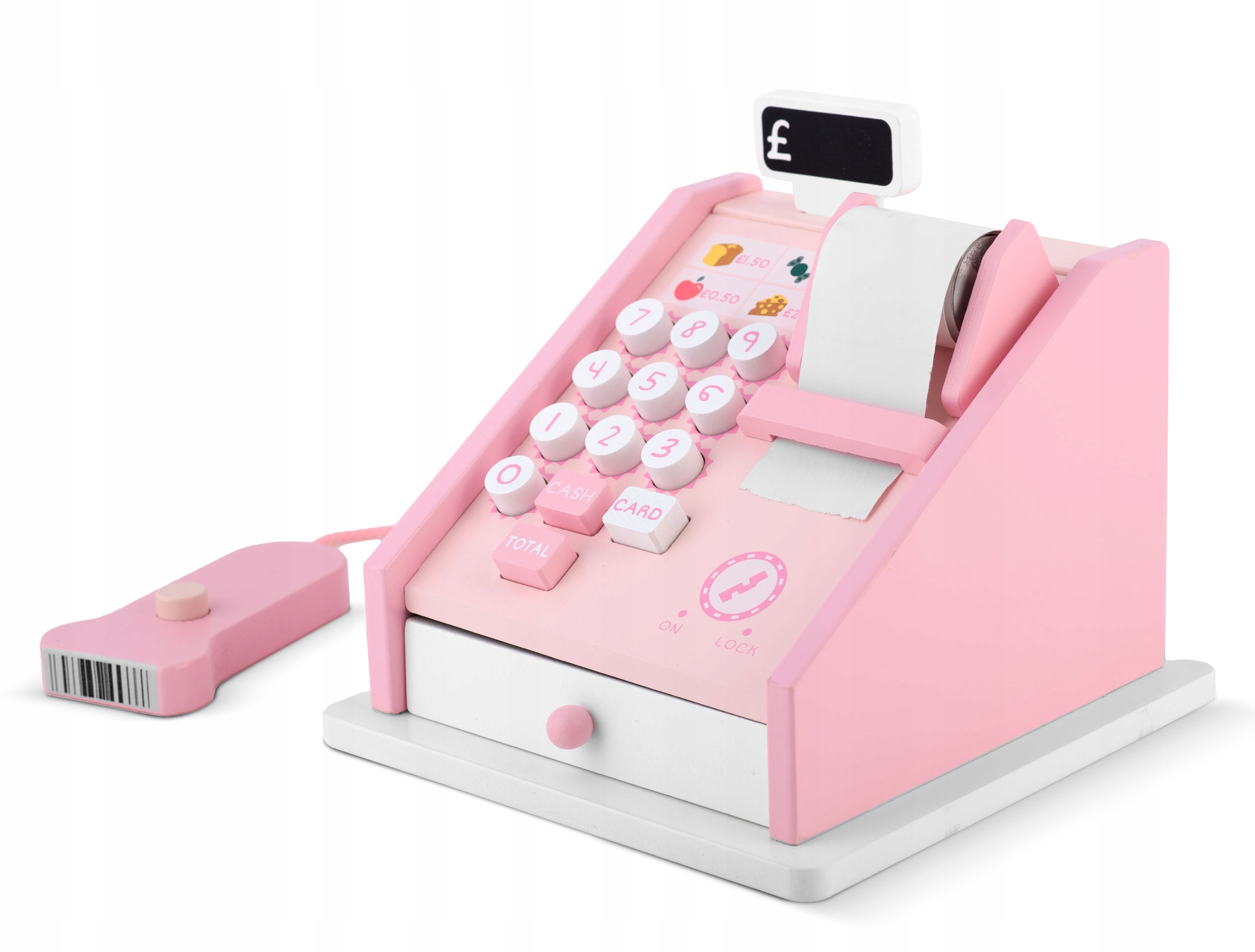 Ricokids Drewniana zabawka kasa sklepowa RK-868 – Kolorowa i funkcjonalna zabawa