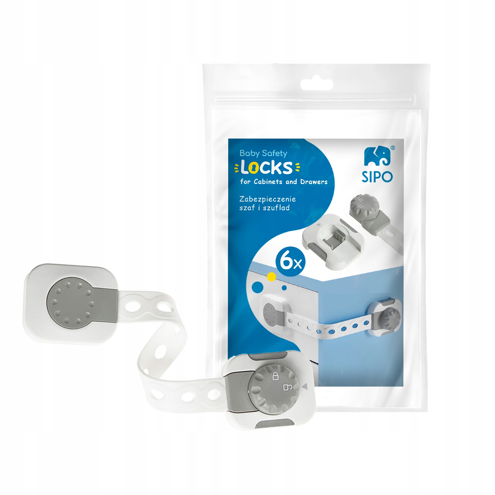 Regulowane zabezpieczenia do szafek i szuflad – Łatwość użytkowania dla dorosłych