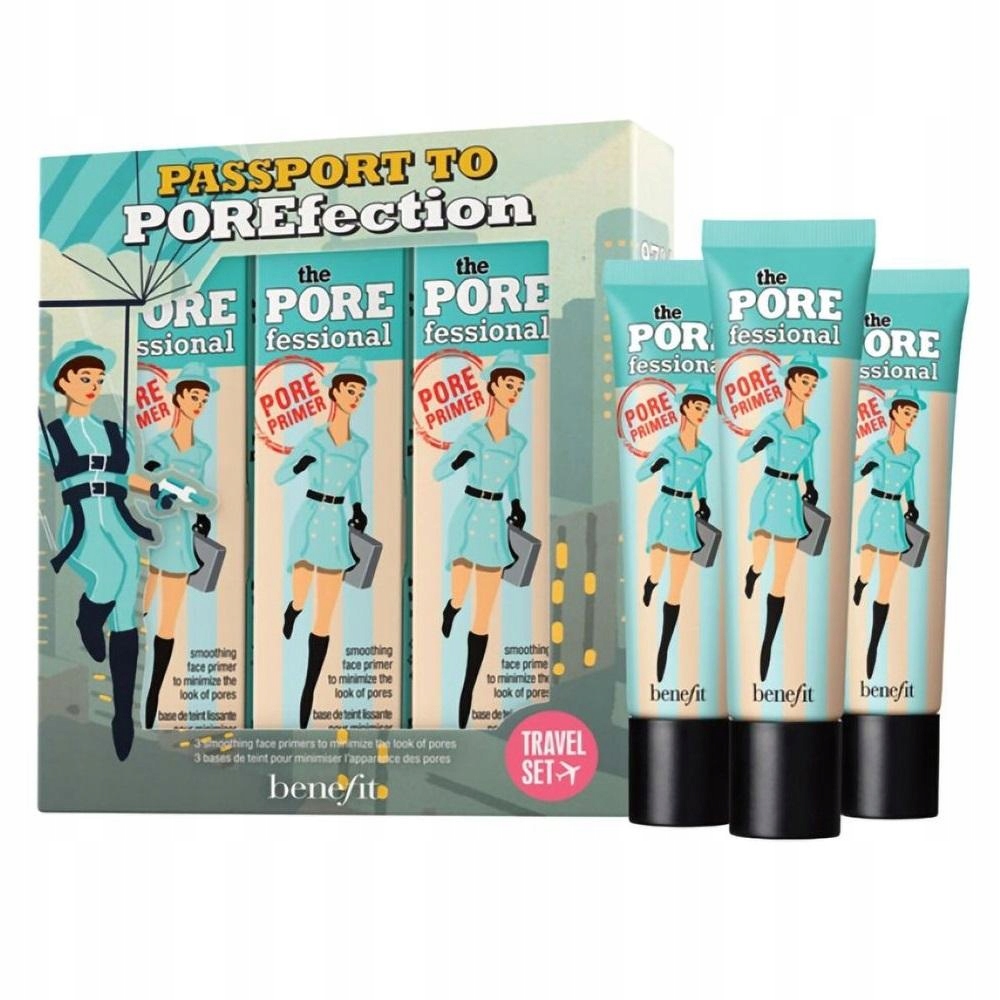 Benefit Passport to Porefection Porefessional Face Primer Trio Travel Set – Idealna baza pod makijaż