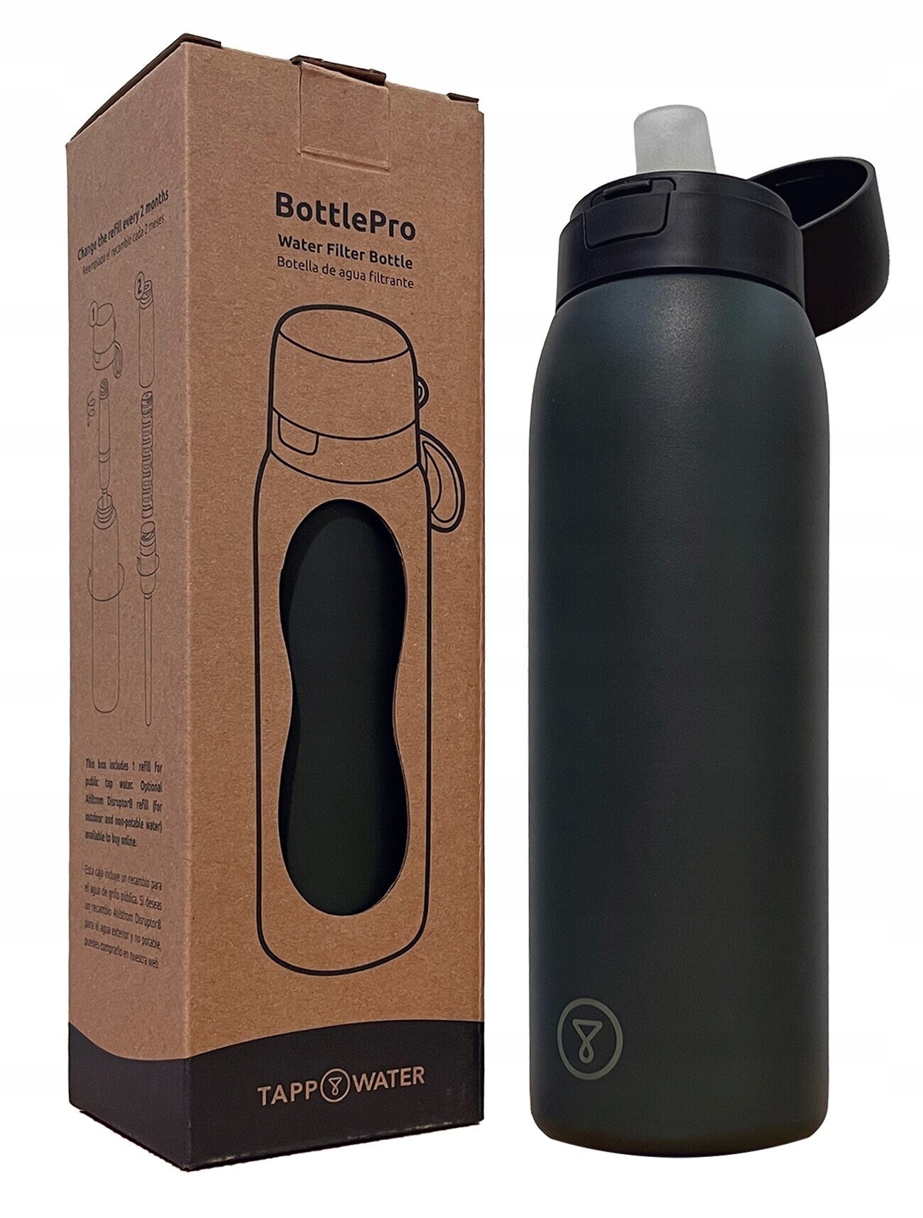 Wkład filtrujący Tapp Water Butelka filtrująca BottlePro Black 740 ml – Zdrowa woda na wyciągnięcie ręki
