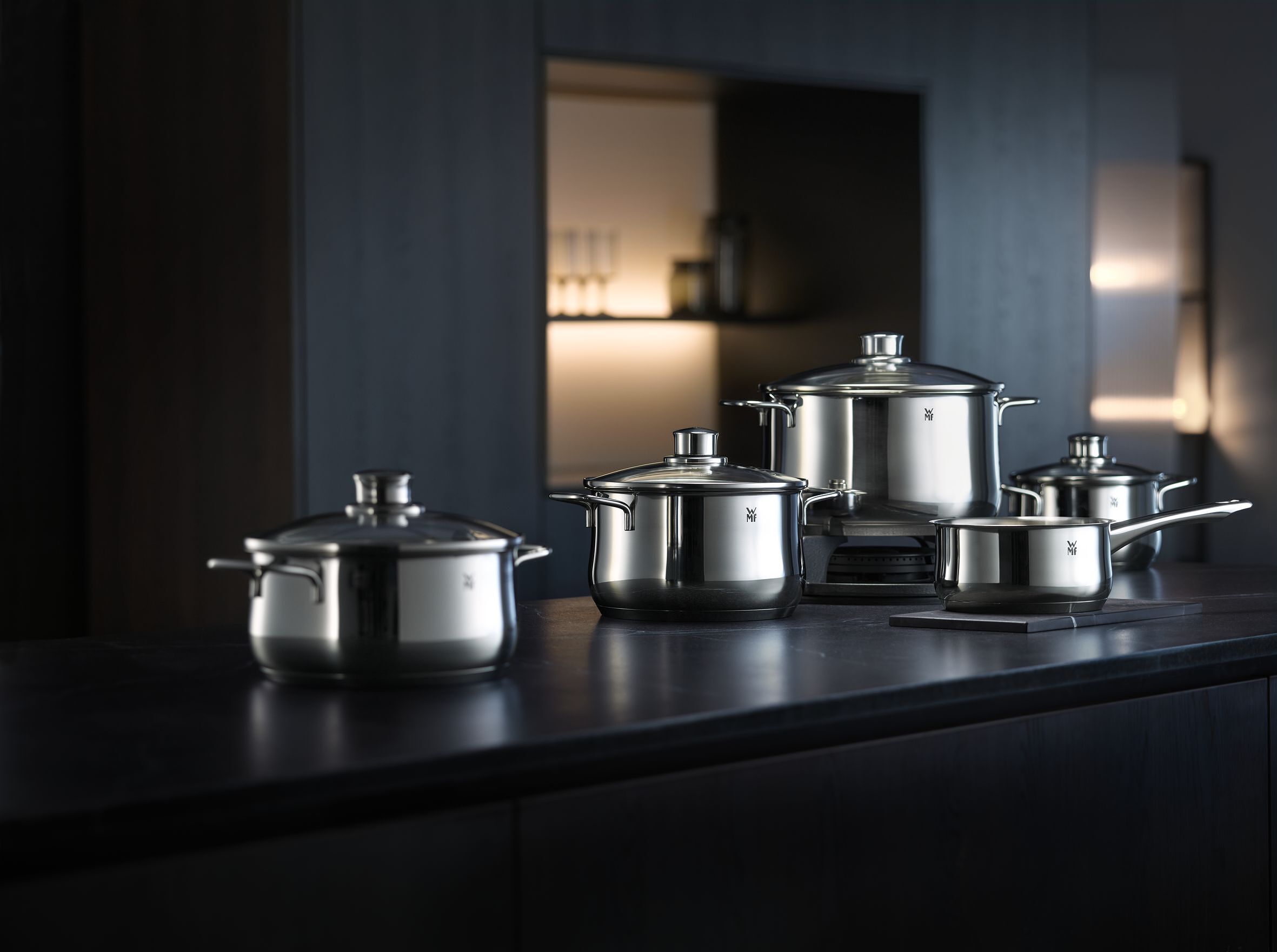 WMF Zestaw garnków WMF DIADEM Plus stal nierdzewna 5el. – Idealny wybór do każdej kuchni