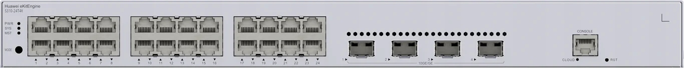 Gigabit Ethernet z 24 portami RJ-45