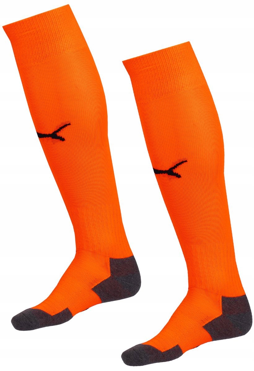 Getry piłkarskie Puma Team Liga Socks Core pomarańczowe 703441 45 – Komfort i ochrona na boisku