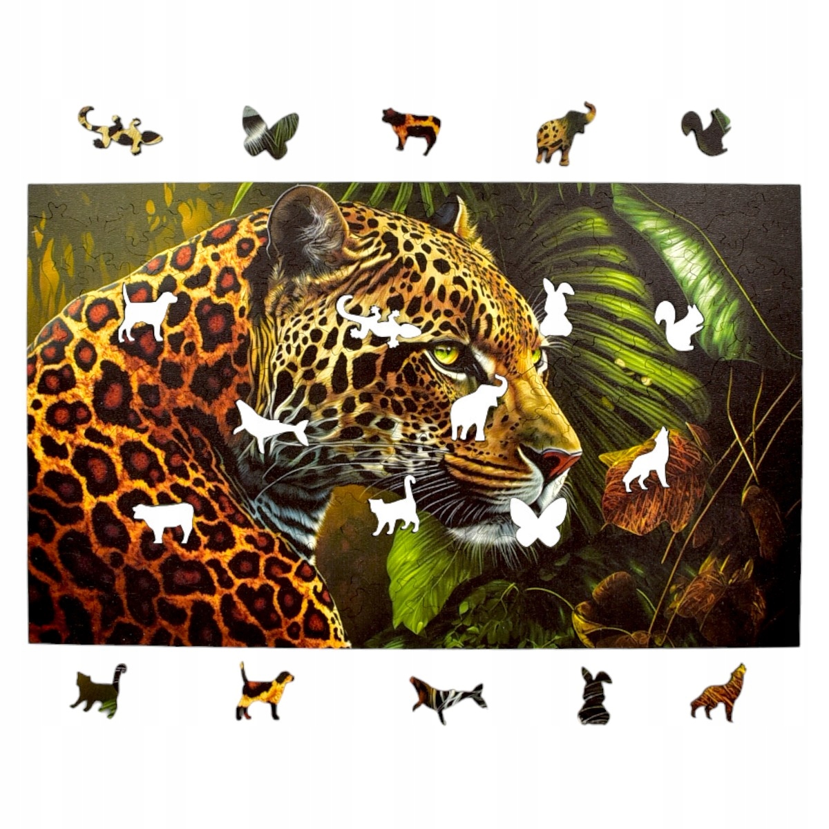 Puzzle Drewniane Jaguar 160 elementów – Idealna układanka dla dzieci i dorosłych
